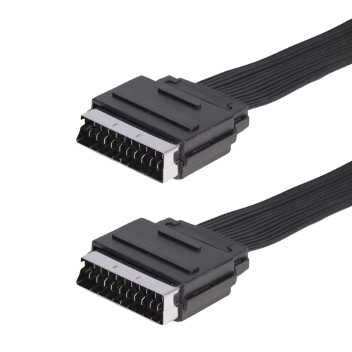 SCART Szalagkábel, 2m – fekete